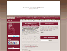 Tablet Screenshot of myhialeahchiropractor.com